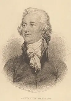 Trumbull: Alexander Hamilton, etching by Albert Rosenthal