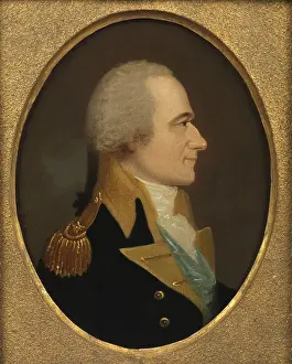 Epaulets: Alexander Hamilton wears a military uniform