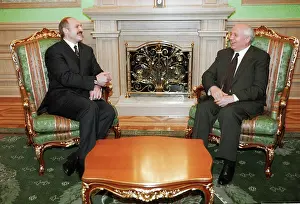 Belarus: Alexander Lukashenko and Mikhail Gorbachev, 1999