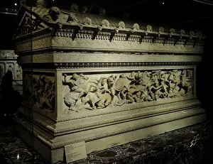 Persia: Alexander Sarcophagus. 4th century BC. Battle of Issus (333