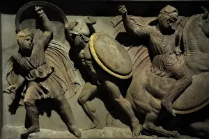 Persians: Alexander Sarcophagus. 4th century BC. Color reconstruction