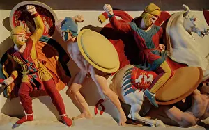 Persians: Alexander Sarcophagus. 4th century BC. Color reconstruction