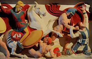 Persians: Alexander Sarcophagus. 4th century BC. Color reconstruction