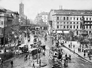 Alexanderplatz: The Alexanderplatz in Berlin at the turn of the century
