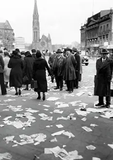 Electoral: Alexanderplatz after the electoral battle, 1932