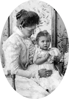 Alexandra with her third daughter, Princess Maria
