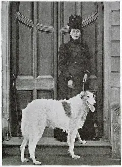 Borzoi: Alexandra of Denmark with her dog