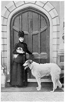 Borzoi: Alexandra of Denmark with her dogs