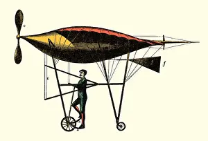 Peculiar: Alexandre Goupil, Flying Machine, 1883