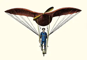 Peculiar: Alexandre Goupil, Flying Machine, 1883