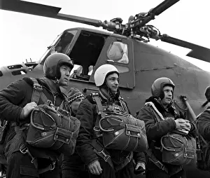 Parachuting: Alexei Leonov, Valery Bykovsky and Viktor Gorbatko, 1967