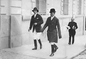 Jodhpurs: Alfonso XIII off to play polo