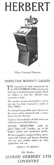 Hilger: Alfred Herbert Machine Tools - Hilger Universal Projector