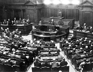 Entrepreneur: Alfred Hugenberg speaks against the Young Plan in the