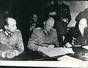 Expense: Alfred Jodl signs surrender document to end WW2