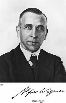 Drift: Alfred Lothar Wegener (1880-1930) German geophysicist