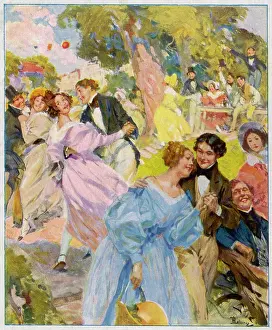 Alfresco: An alfresco ball during the Romantic epoque