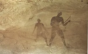 Algerians: ALGERIA. Tassili N'Ajjer. Representation of hunters