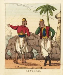 Corsairs: Two Algierian Berber men looking out from Algiers