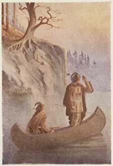 Algonquin: ALGONQUINS IN BOAT