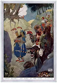Thieves: Ali Baba at the Cave by Rene Bull