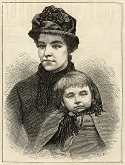 Rescuer: Alice Ayres and a young child