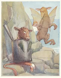 Siting: Alice and the Gryphon finding the Mock Turtle