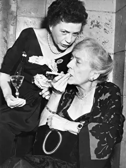 Longworth: Alice Roosevelt Longworth with journalist, Doris