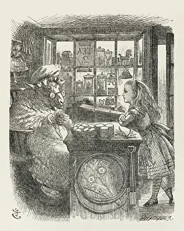 Sheeps: Alice with the sheep shopkeeper, Through The Looking Glass