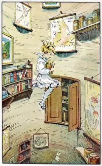 Alice in Wonderland: Alice falls down a well
