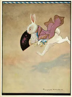 Rabbits: Alice in Wonderland - White Rabbit splendidly dressed