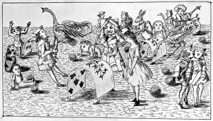 Flamingoes: Alice's Adventures Underground: the croquet game