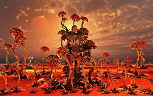 Gardener: An alien android working as a gardener on an alien exoplanet