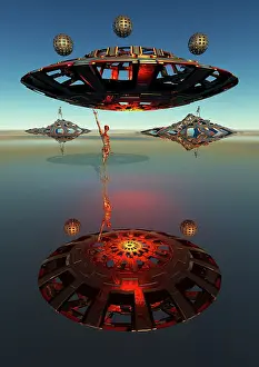Droid: Alien androids building flying saucers