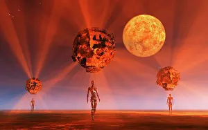 Beam: Alien androids using probes to explore an alien