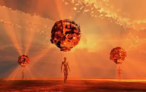 Beam: Alien androids using probes to explore an alien exoplanet