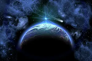 Shining: An alien exoplanet covered by water