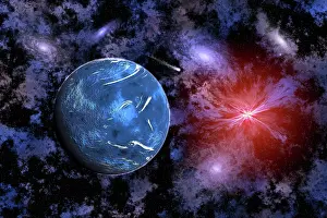 Cosmic: An alien exoplanet orbiting its distant sun