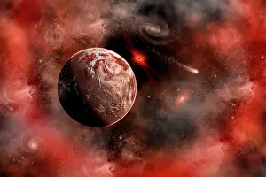 Cosmic: An alien exoplanet orbiting its distant sun