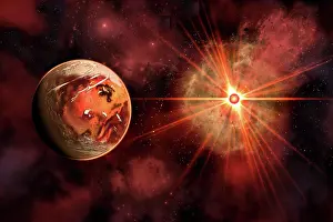 Cosmic: An alien exoplanet orbiting its distant sun