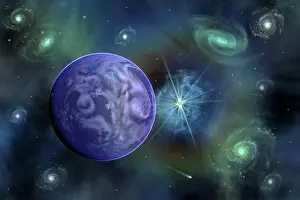 Cosmic: An alien exoplanet orbiting its distant sun