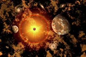 Universe: An alien exoplanet orbiting its distant sun