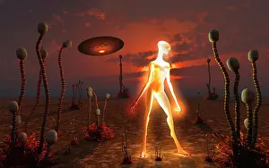 Aliens: An alien light being