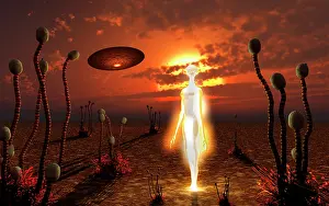 Aliens: An alien light being