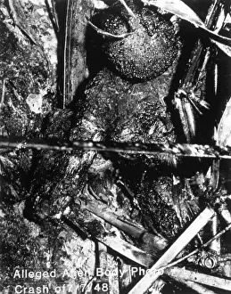 Crashes: Alien remains from a UFO crash near Aztec