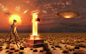 Roswell: An alien returning to the famous crash site in Roswell, New