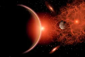 Supernova: Alien sunrise on a distant alien world