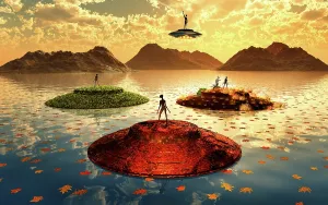 Spacecraft: Alien UFO landing site