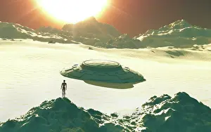 Buried: An alien UFO at a secret landing site