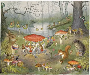 Rabbits: All the Fun of the Fair - mushroom roundabouts